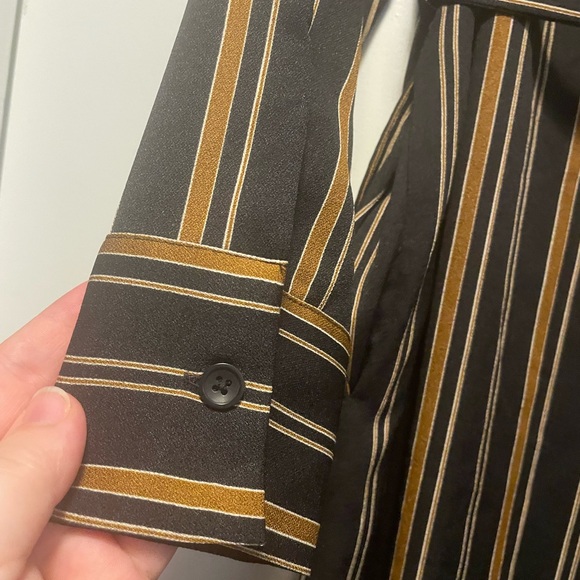 Mixxo Striped Button Down Dress Size Small - Picture 3 of 14